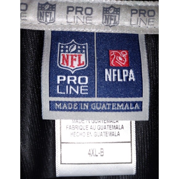 Jacksonville Jaguars Blank Jersey Size 4XL-B NFL Pro Line NEW with TAGS (BIG) - Picture 3 of 7